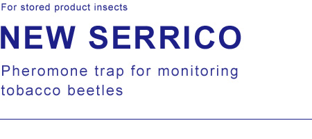 For stored product insects NEW SERRICO Pheromone trap for monitoring tobacco beetles