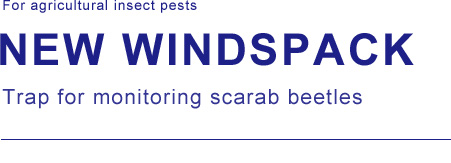 For agricultural insect pests NEW WINDSPACK Trap for monitoring scarab beetles