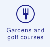 Gardens and golf courses